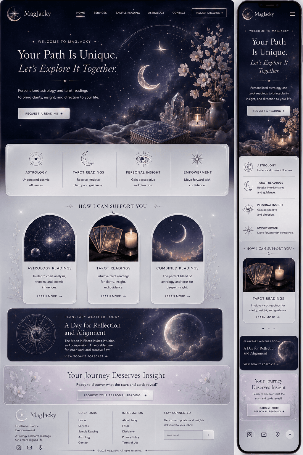 MagJacky homepage concept